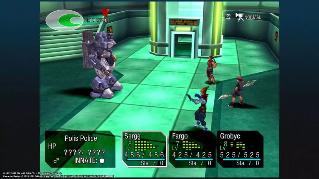 Polis Police boss fight in Chrono Cross.