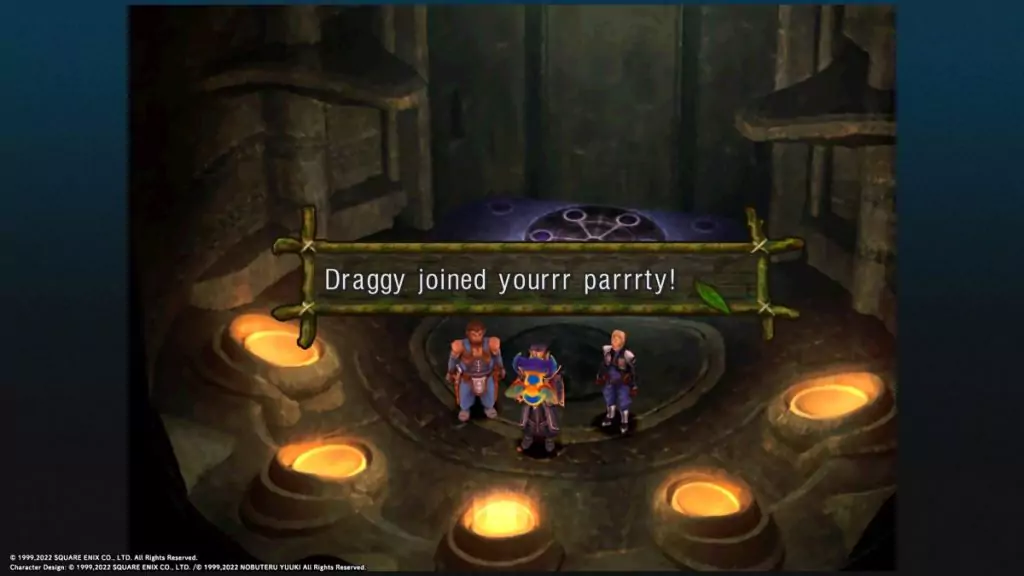 Recruiting Draggy in Chrono Cross.