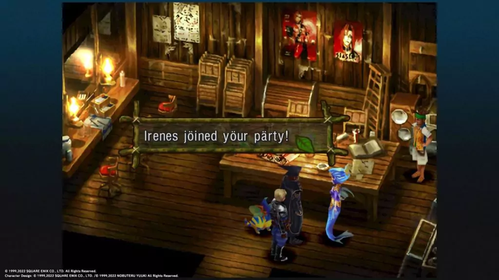 Recruiting Irenes in Chrono Cross.