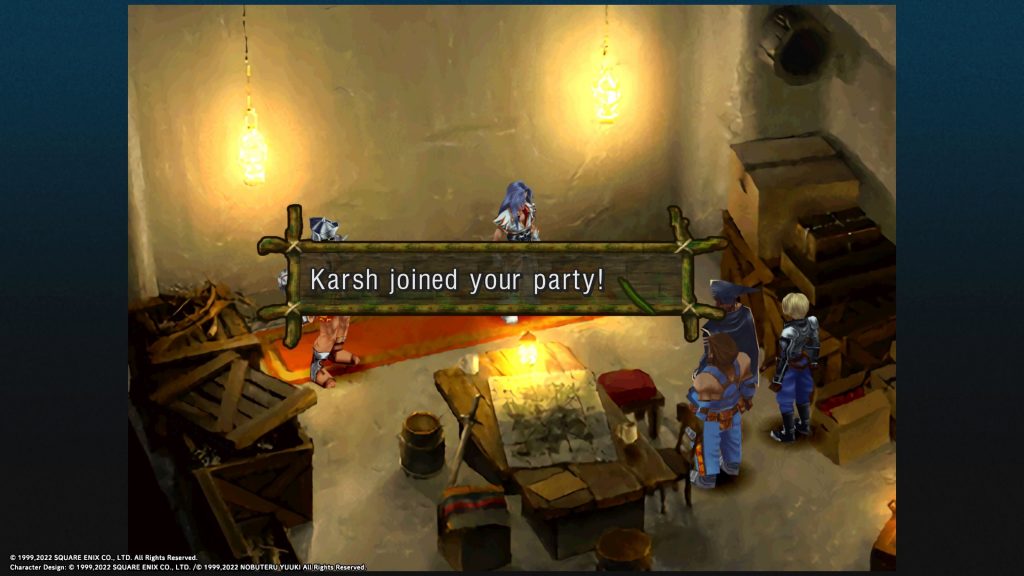 Recruiting Karsh in Chrono Cross.