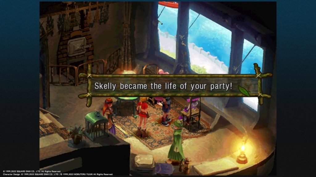 Recruiting Skelly in Chrono Cross.