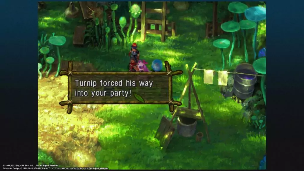 Recruiting Turnip in Chrono Cross.