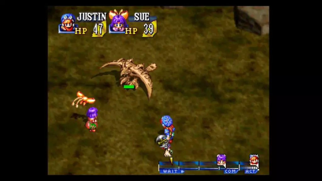 Rock Bird boss fight in Grandia.