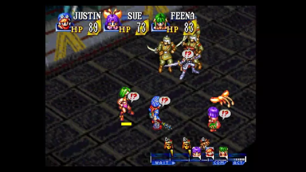 Saki boss fight in Garlyle Base Grandia.