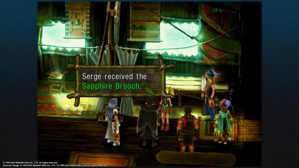 Sapphire Brooch item in Chrono Cross.