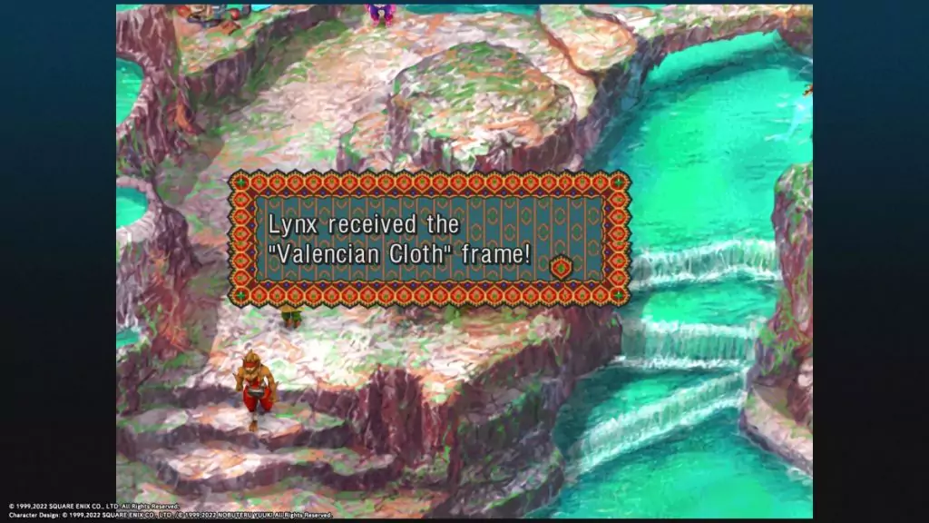 Valencian Cloth window frame in Chrono Cross.