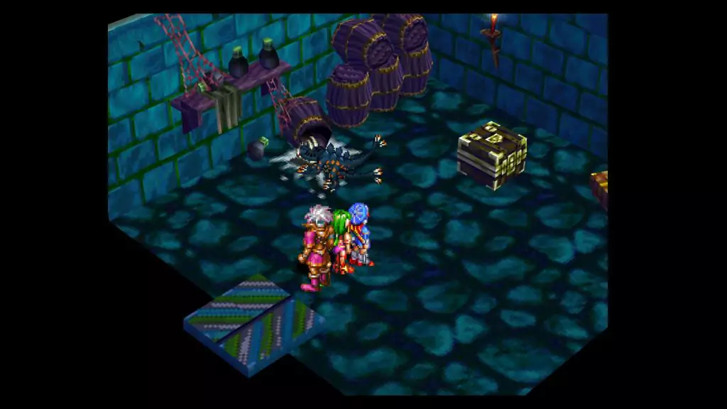 Death Mask in Castle of Dreams in Grandia.