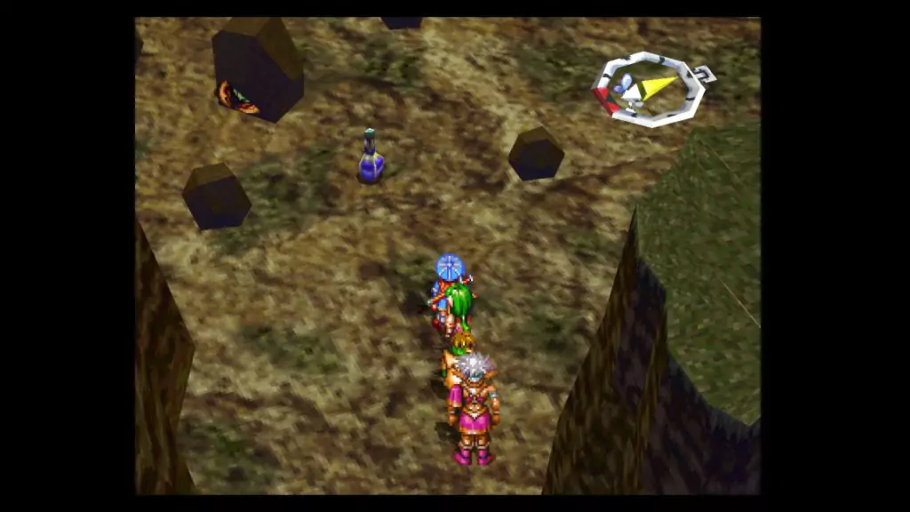 Deep Blue Potion in Savanna Wilderness in Grandia.