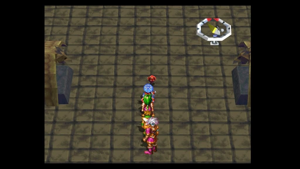 Fireproof Cape in Soldier's Graveyard Grandia.