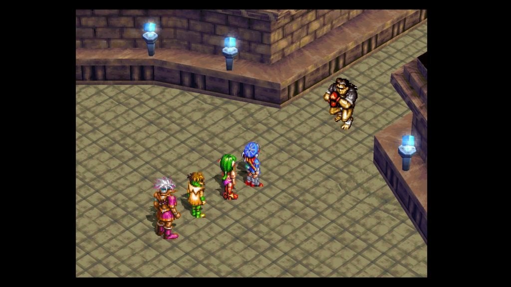 Kung Fu Master boss fight in Soldier's Graveyard Grandia.