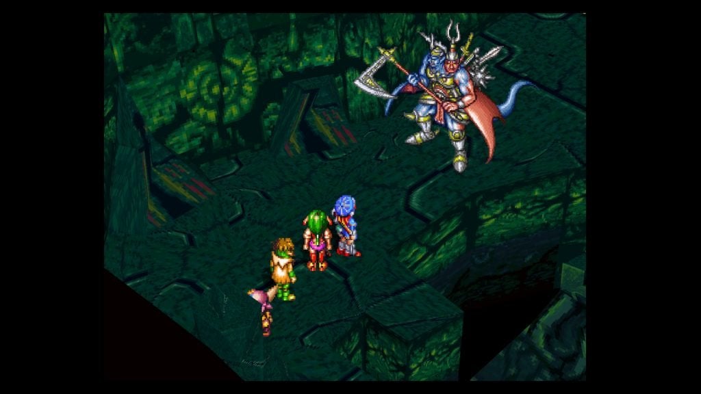 Ruin Guard boss fight in Zil Ruins in Grandia.