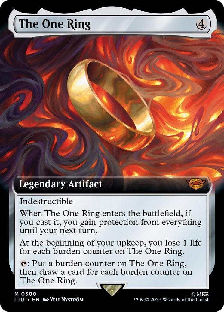 The One Ring MTG card with English text.