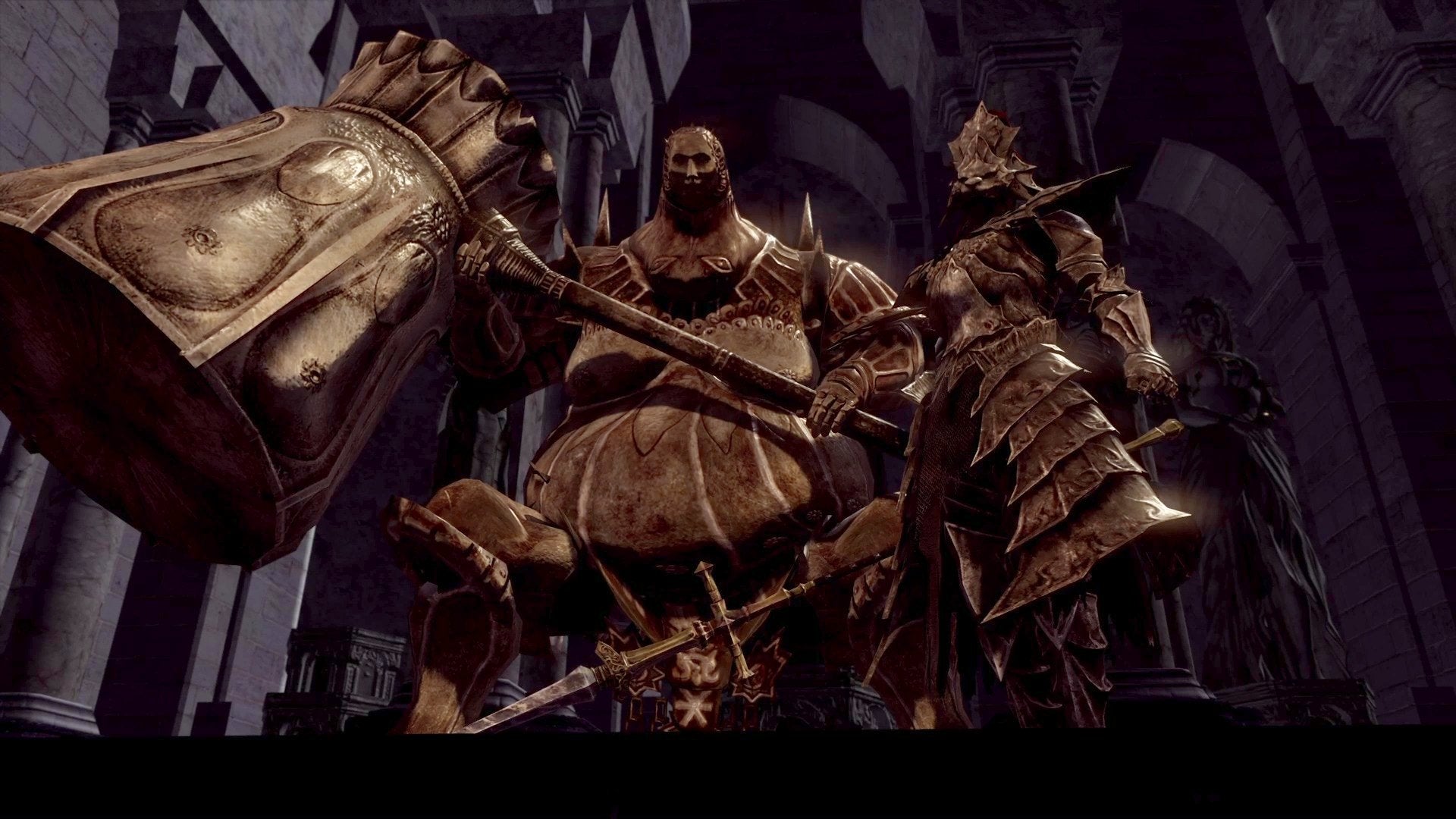 Ornstein and Smough from Dark Souls.