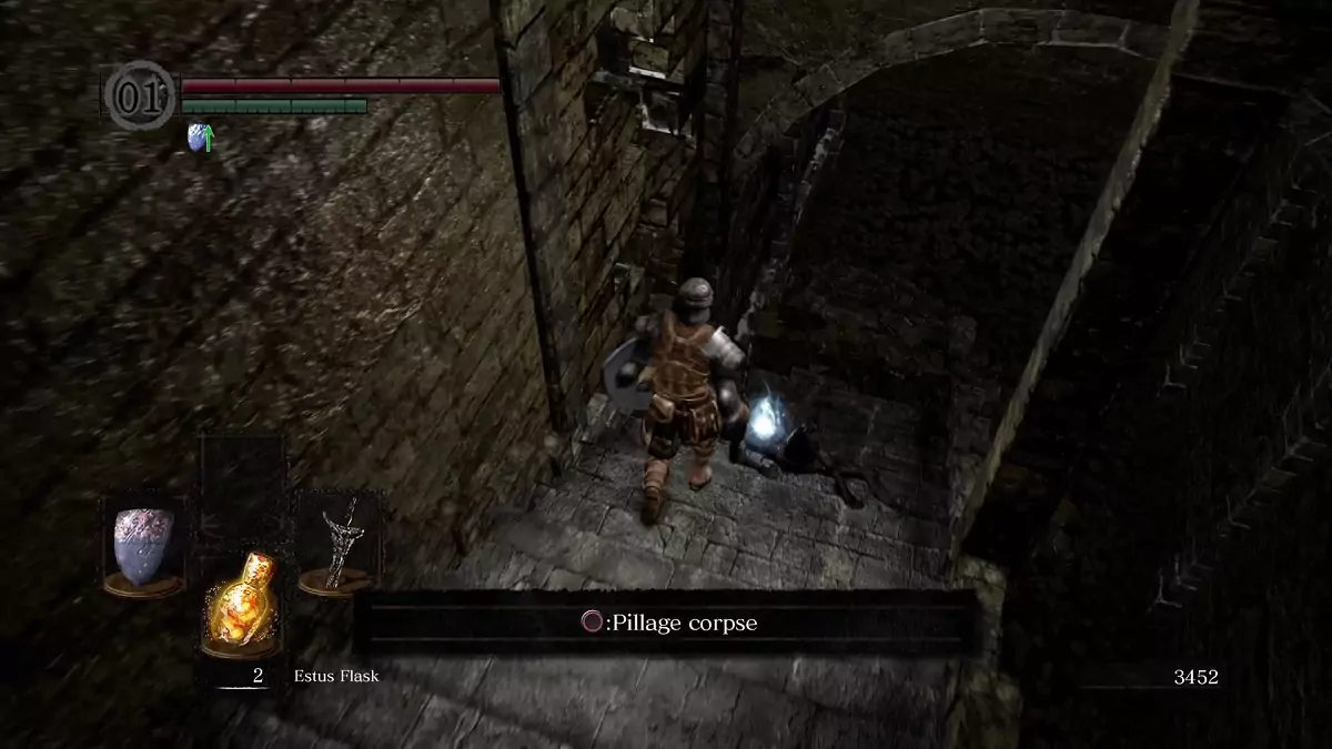 The location of the Rusted Iron Ring in the Northern Undead Asylum.