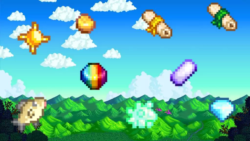 All the possible loot drops from Ghosts in Stardew Valley. 