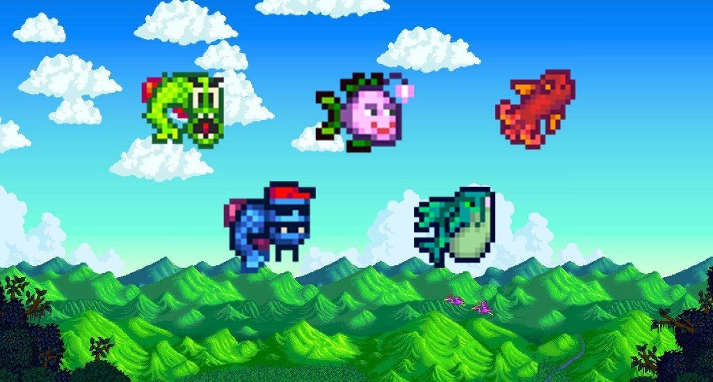 All five of the Extended Family Quest Fish.