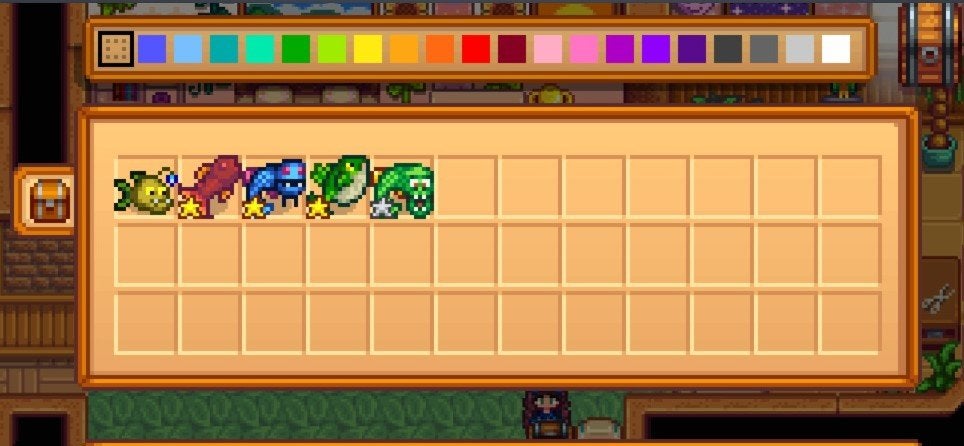 All Stardew Valley Legendary Fish in one chest. 