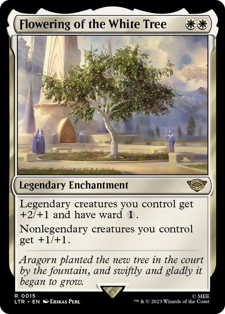A Legendary Enchantment that gives Legendary Creatures Ward in MTG.