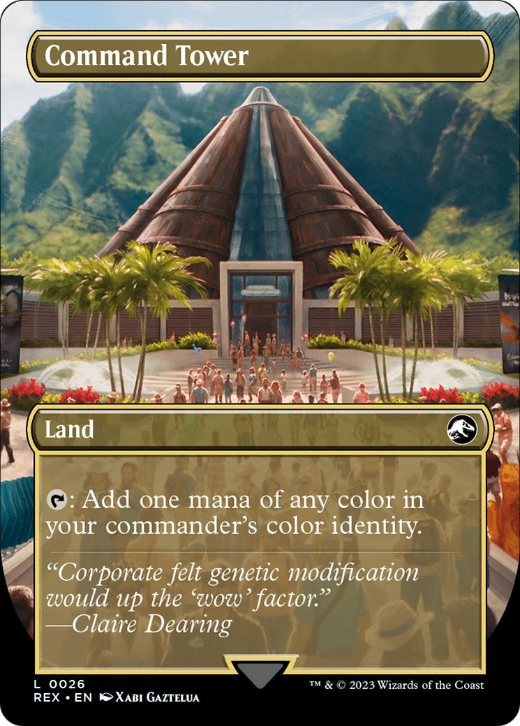 A pyramid-like structure on an MTG card.