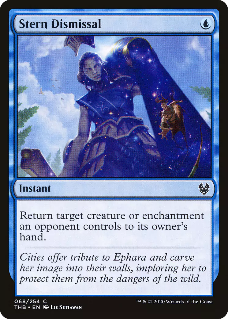 An Instant spell that forces an opponent to put a Creature or Enchantment back into their hand.