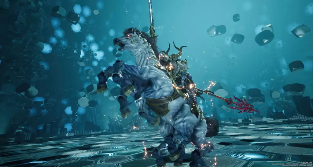 The Odin summon in Final Fantasy VII Rebirth.