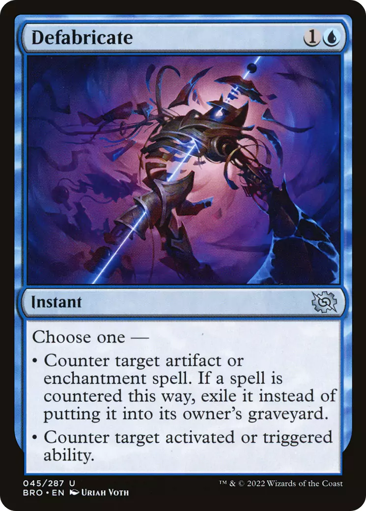 An Instant that lets players counter Artifacts, Enchantments, as well as activated and triggered abilities.
