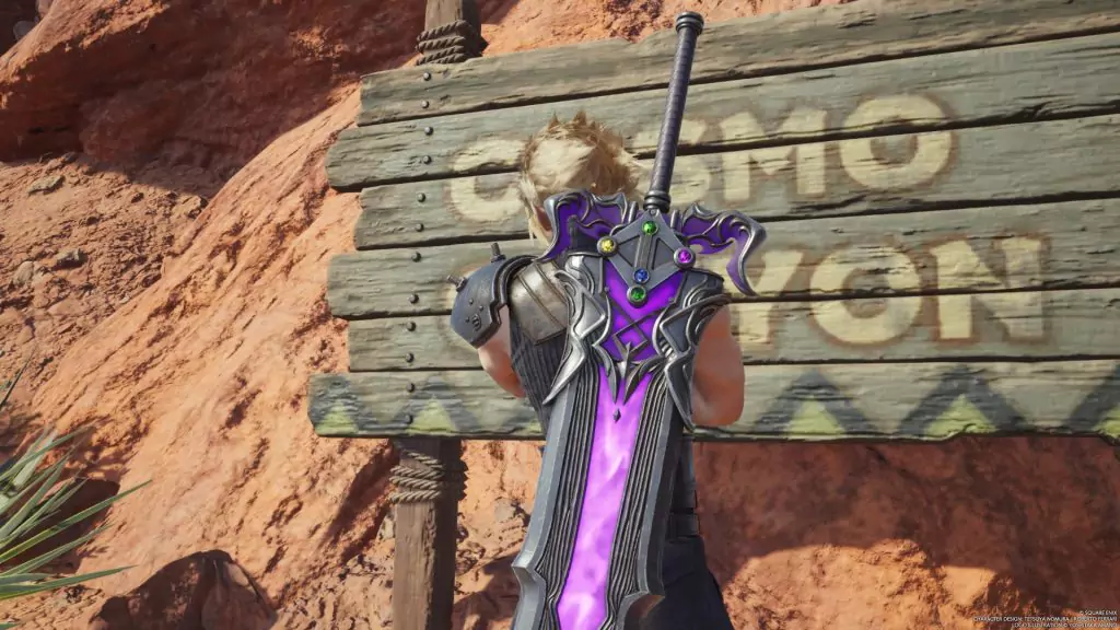 Cloud's sword sporting several Materia slots in Final Fantasy VII Rebirth.