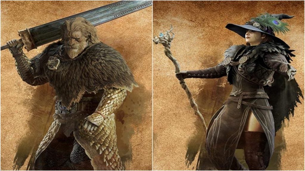 The Sorcerer and Warrior Vocations in Dragon's Dogma 2. 