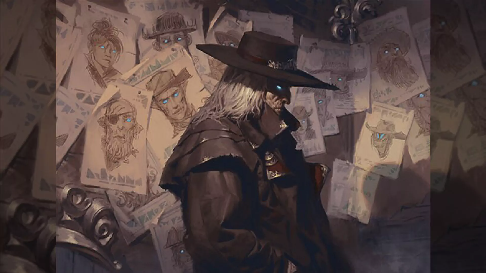 Card art from the card Lazav, Familiar Stranger in MTG.