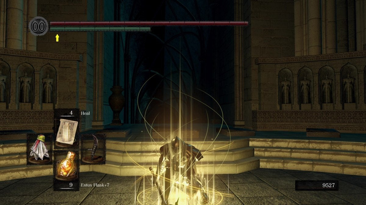 The Heal miracle from Dark Souls.