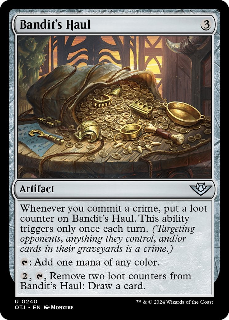 The Bandit's Haul card.