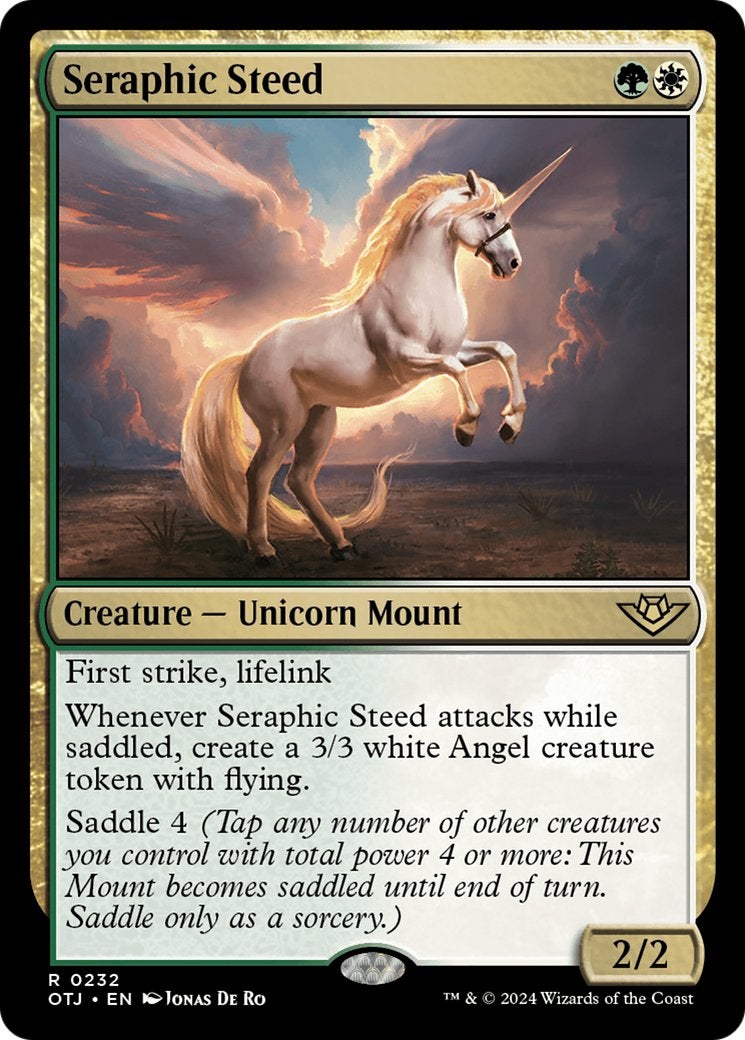 The Seraphic Steed card from MTG.