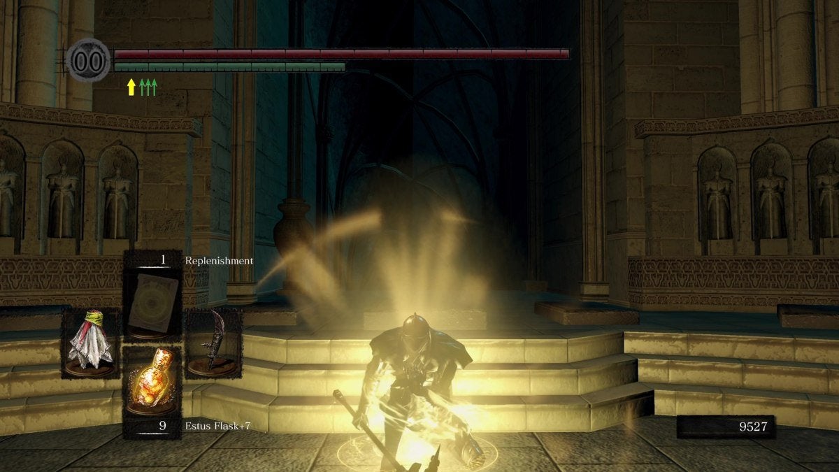 The Replenishment miracle from Dark Souls.