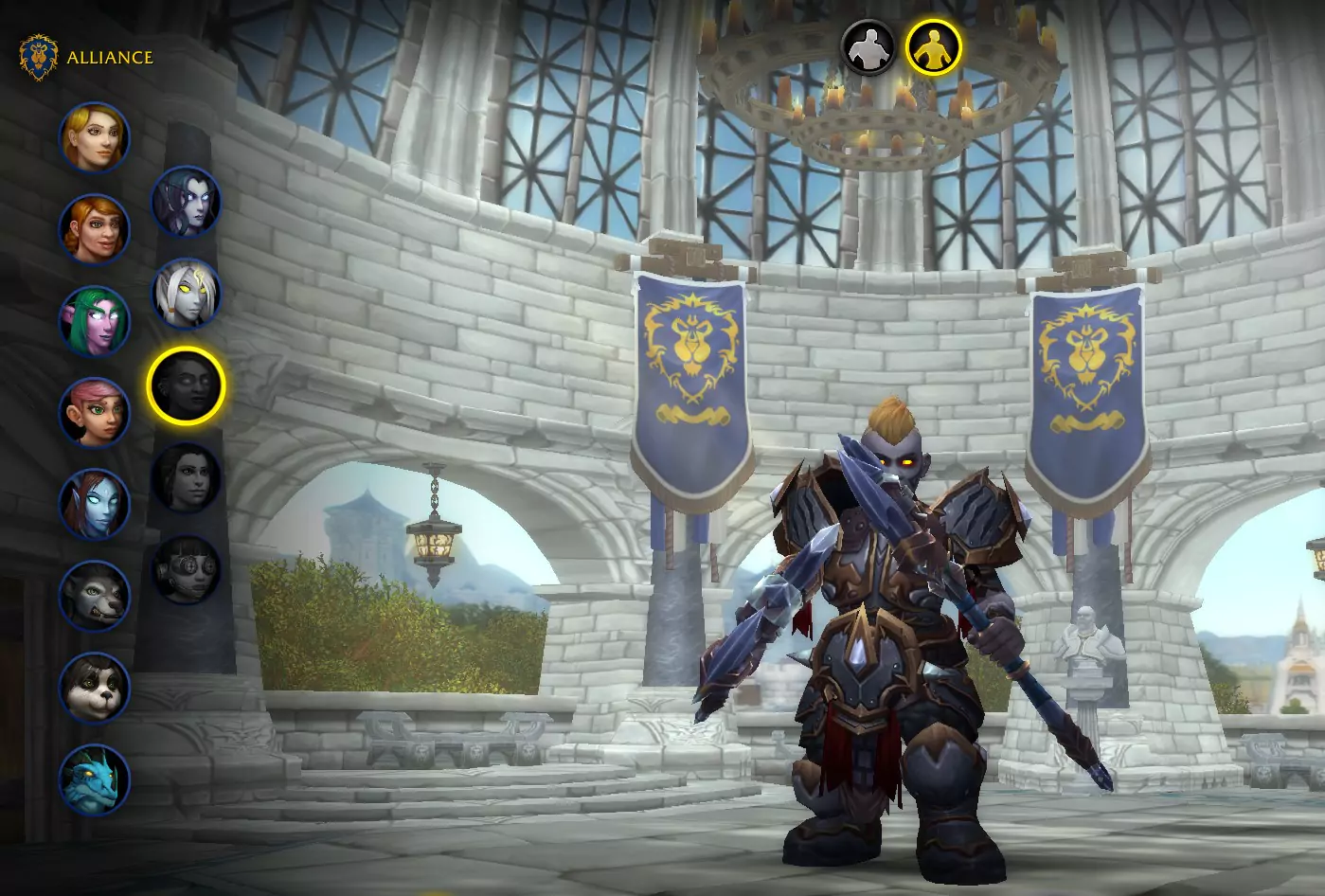 A Dark Iron Dwarf in World of Warcraft.