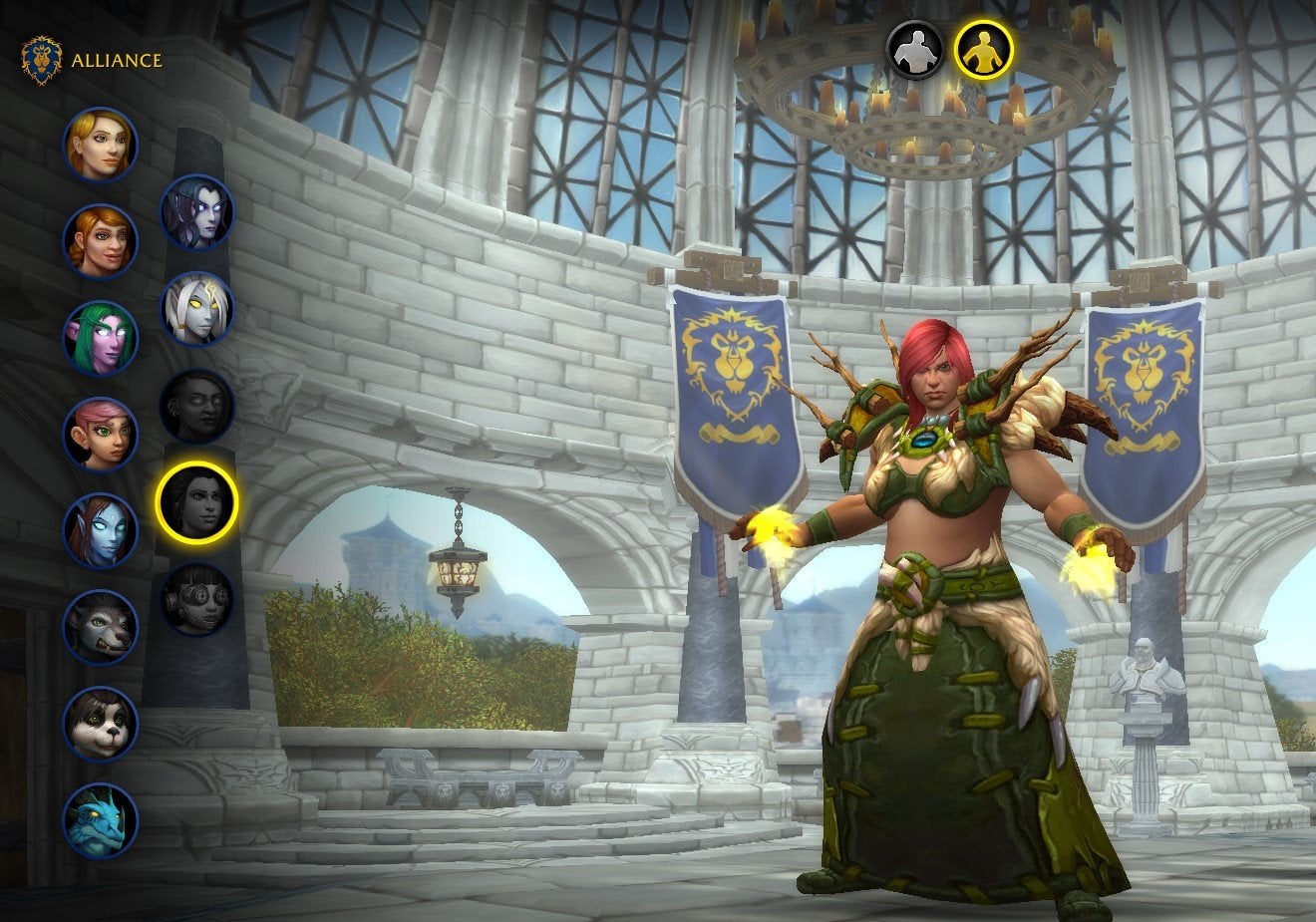 A Kul'Tiran in World of Warcraft.