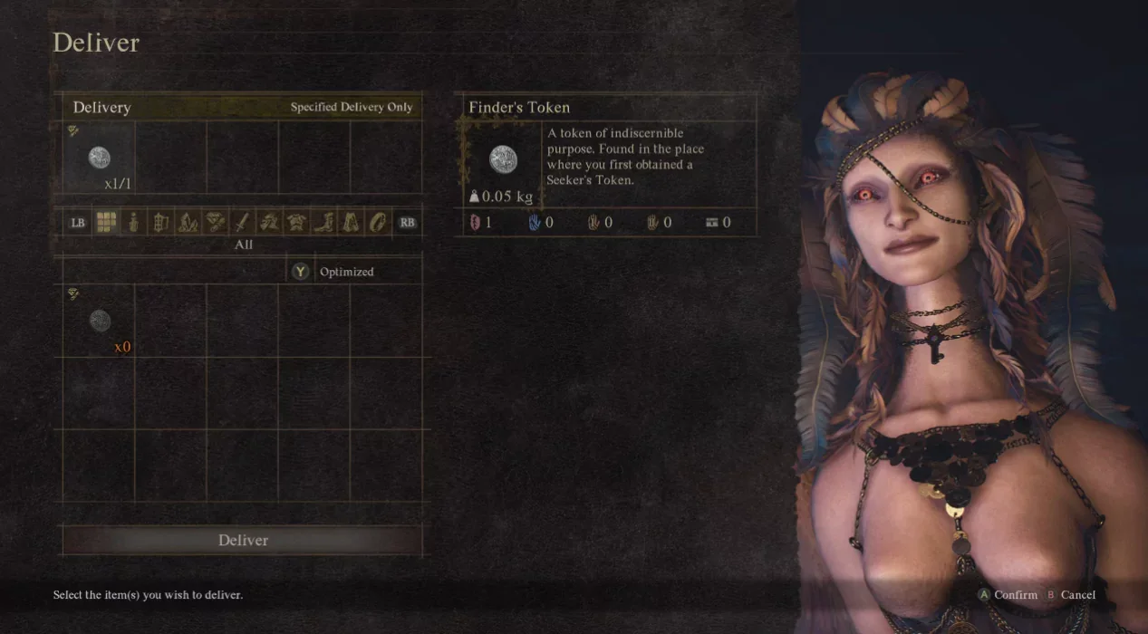 Giving a Finder's Token to the Sphinx in Dragon's Dogma 2.