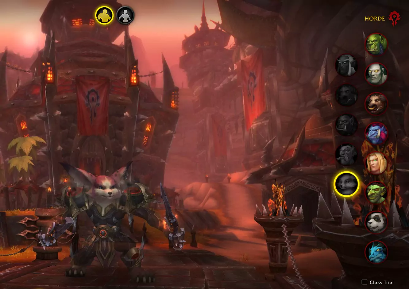 A Vulpera in World of Warcraft.