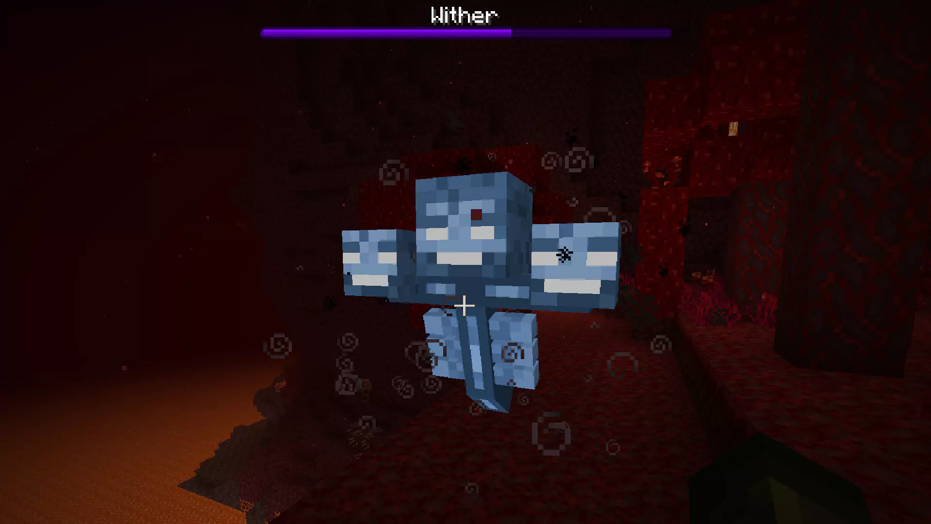 The Wither being spawned in Minecraft.