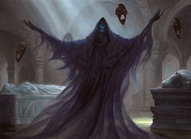 The artwork from the Crypt Ghast MTG card.