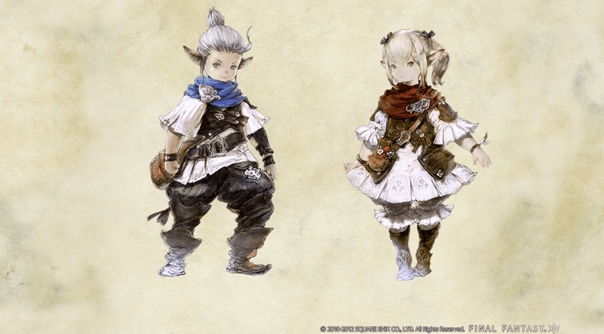 The Lalafell, a playable race in Final Fantasy XIV.