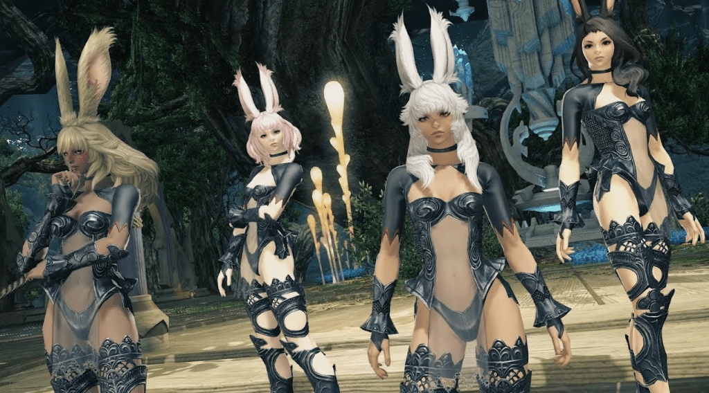 Female Viera, a playable race in Final Fantasy XIV.